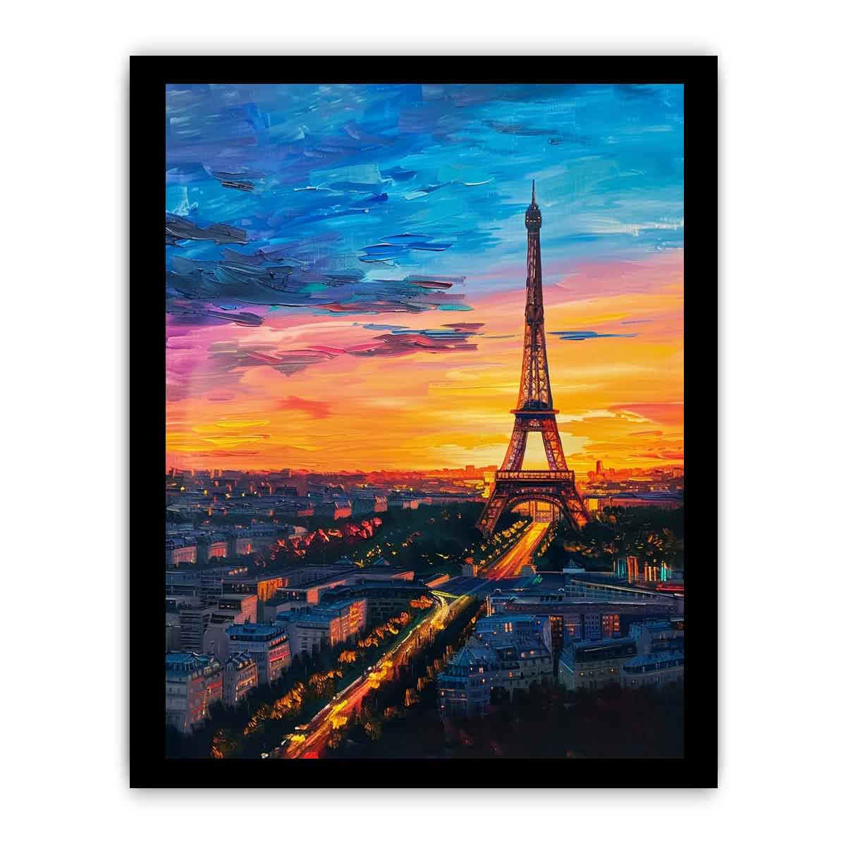 Eiffel Tower Canvas art for Living room-7
