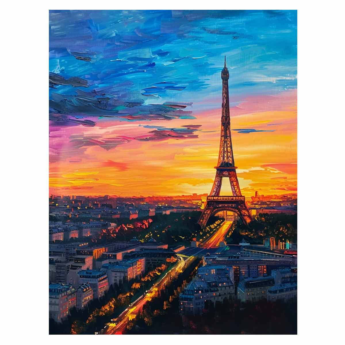 Eiffel Tower Canvas art for Living room-0