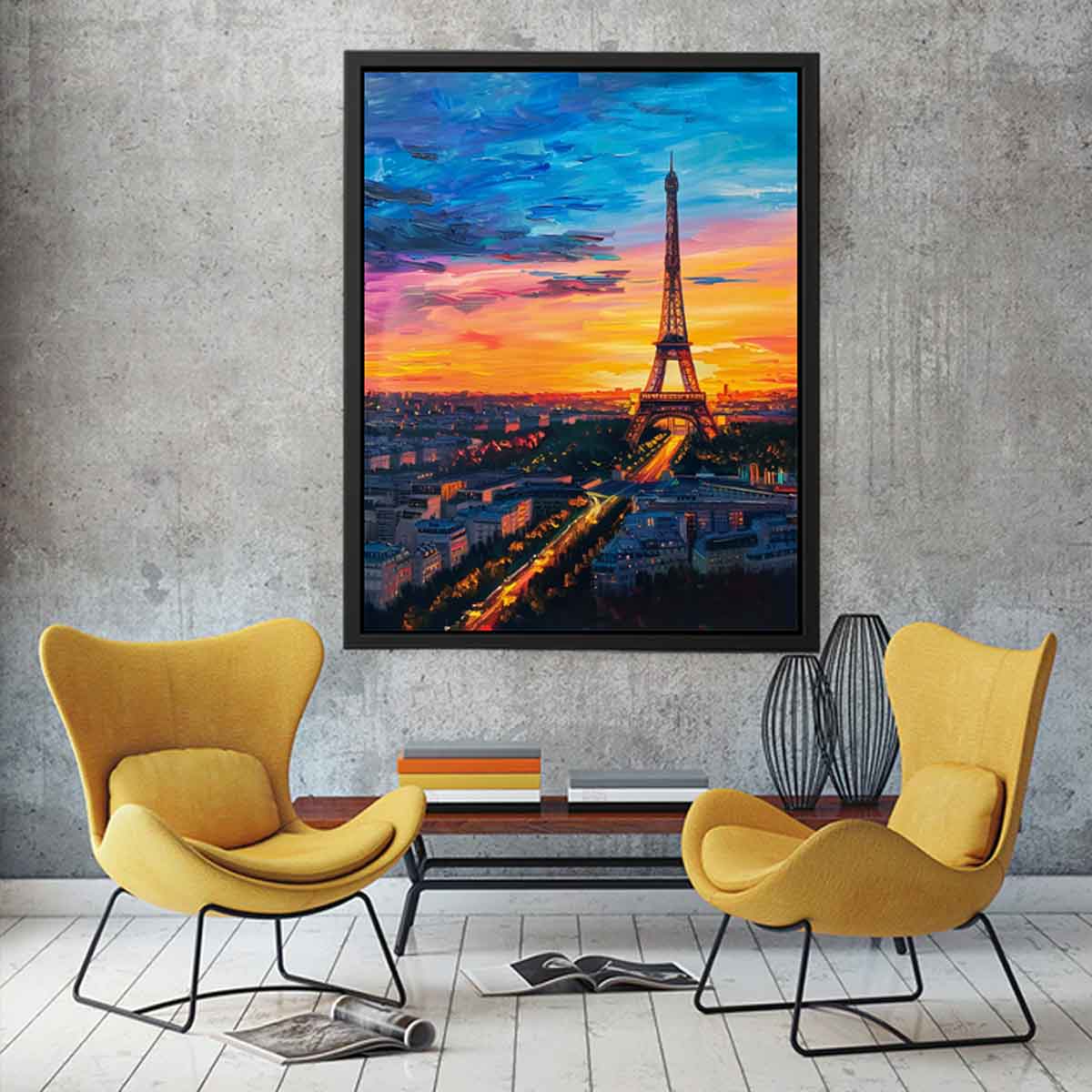 Eiffel Tower Canvas art for Living room-2