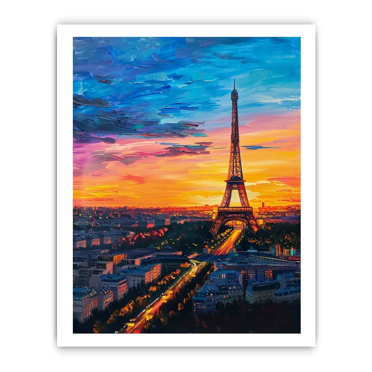 Eiffel Tower Canvas art for Living room-8