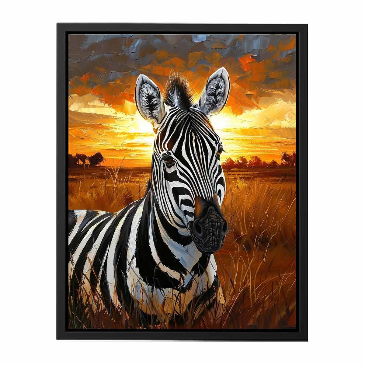 Zebra wall Art Painting-4