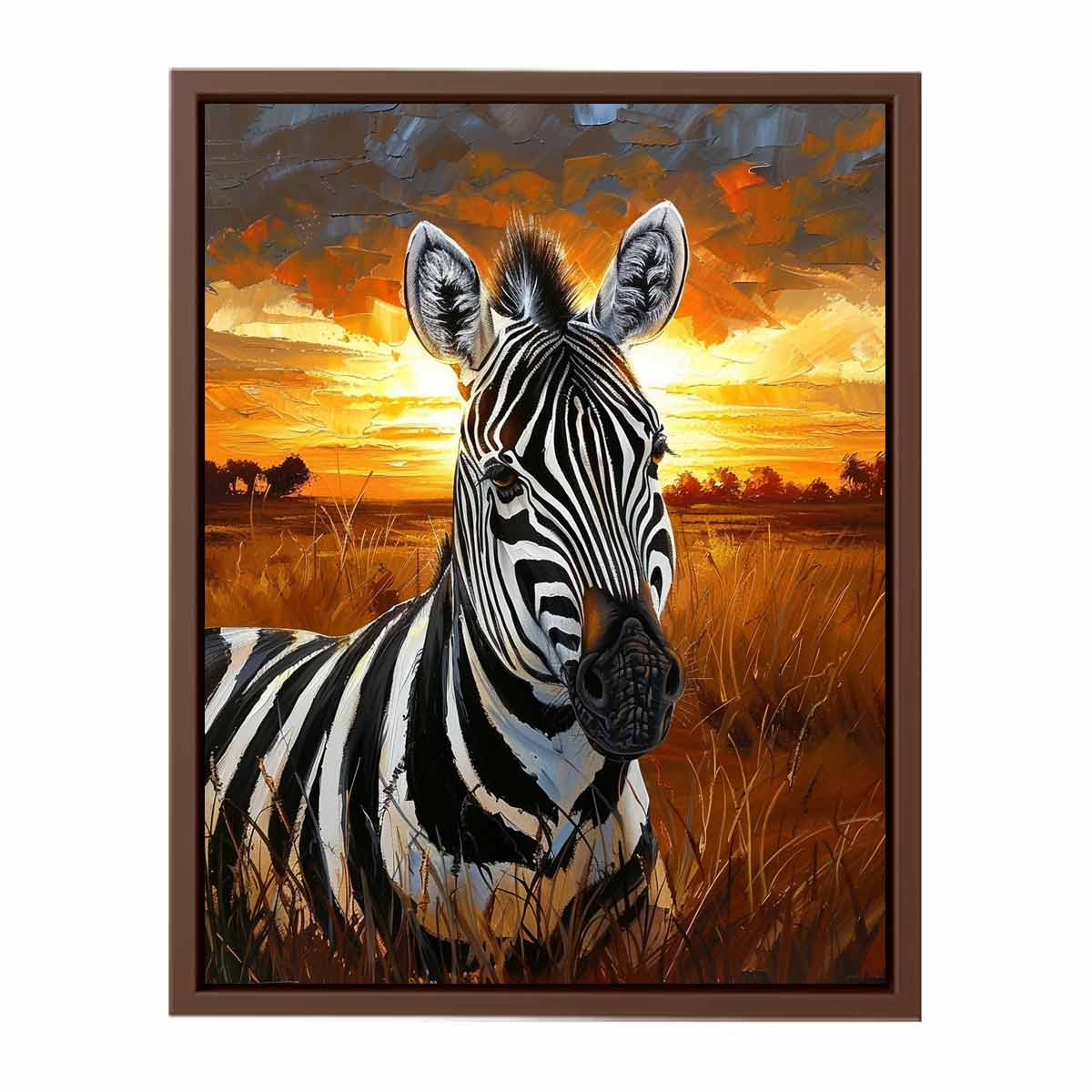 Zebra wall Art Painting-6
