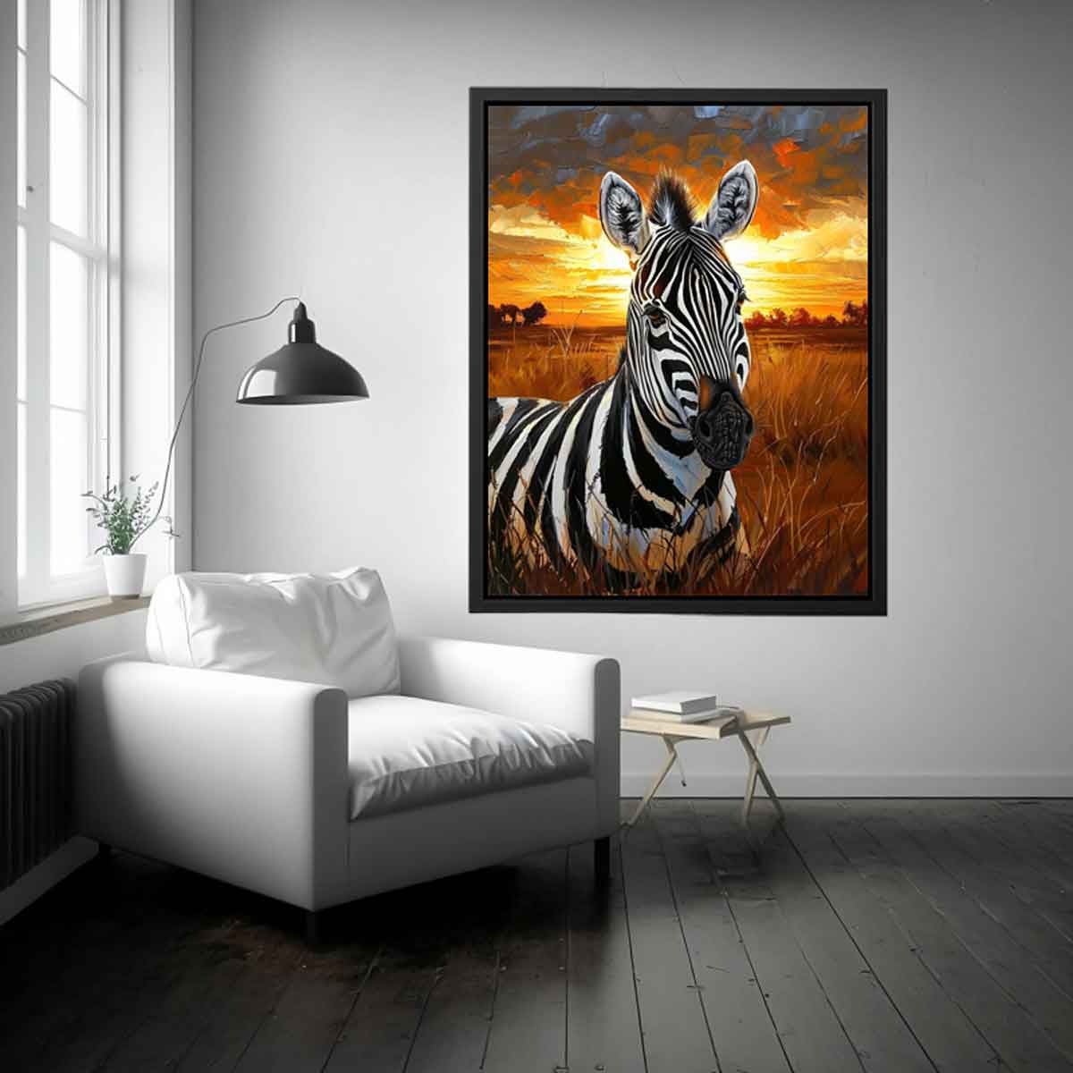 Zebra wall Art Painting-1