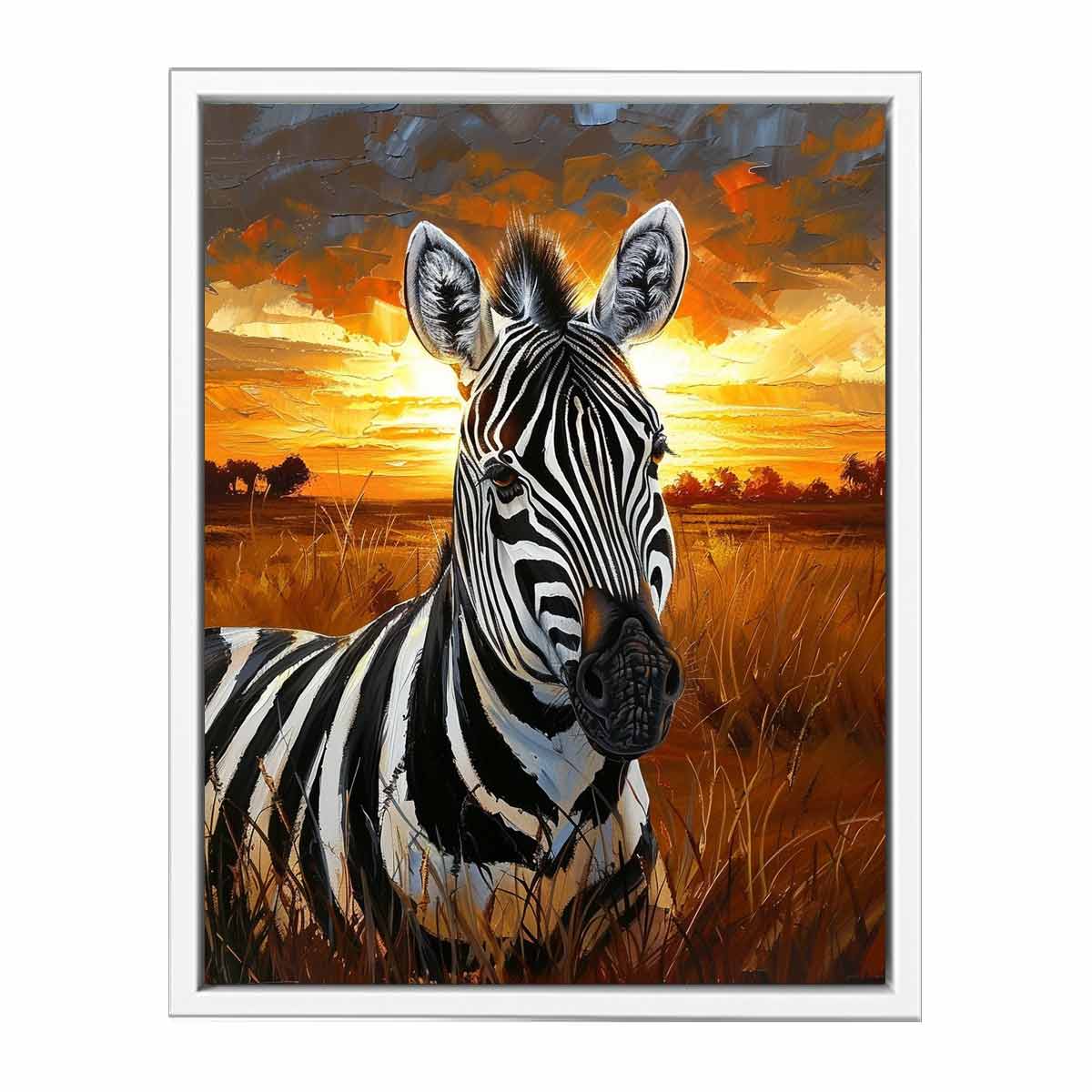 Zebra wall Art Painting-5