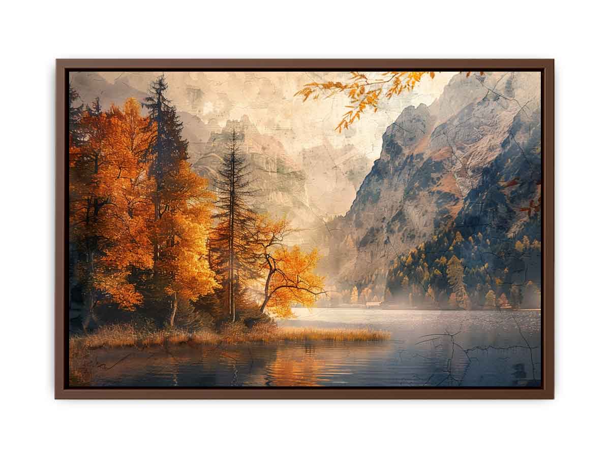 Mountain River Canvas Art Print-6