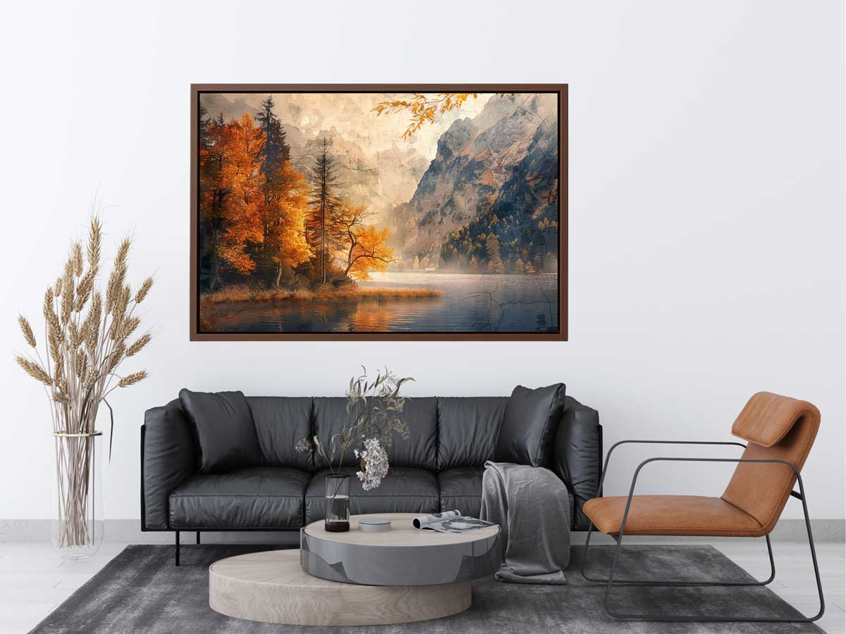 Mountain River Canvas Art Print-1