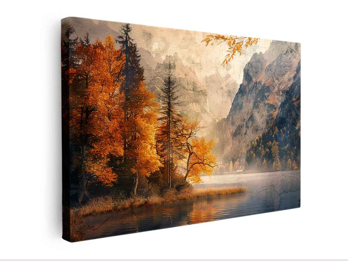 Mountain River Canvas Art Print-3