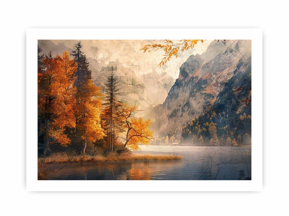 Mountain River Canvas Art Print-8