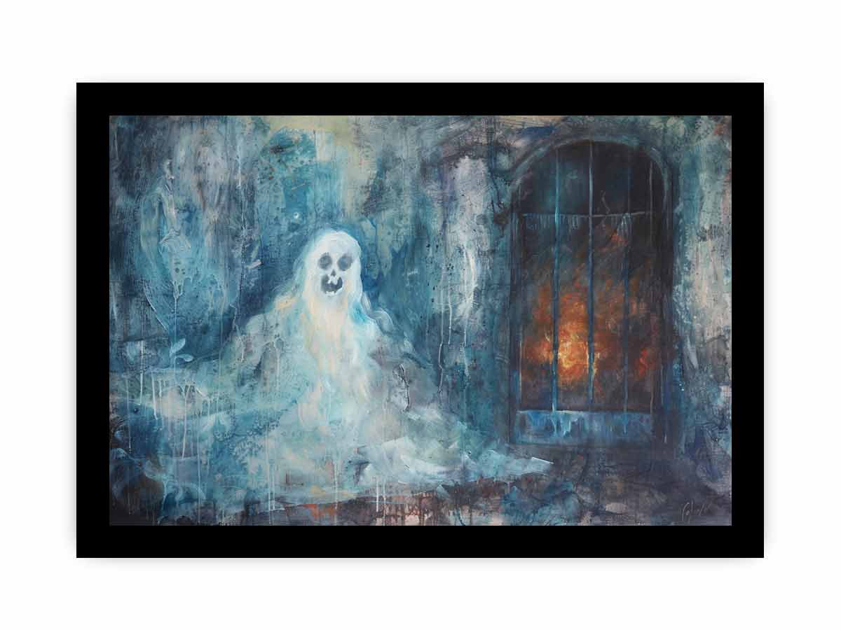 Ghost Canvas Painting-7