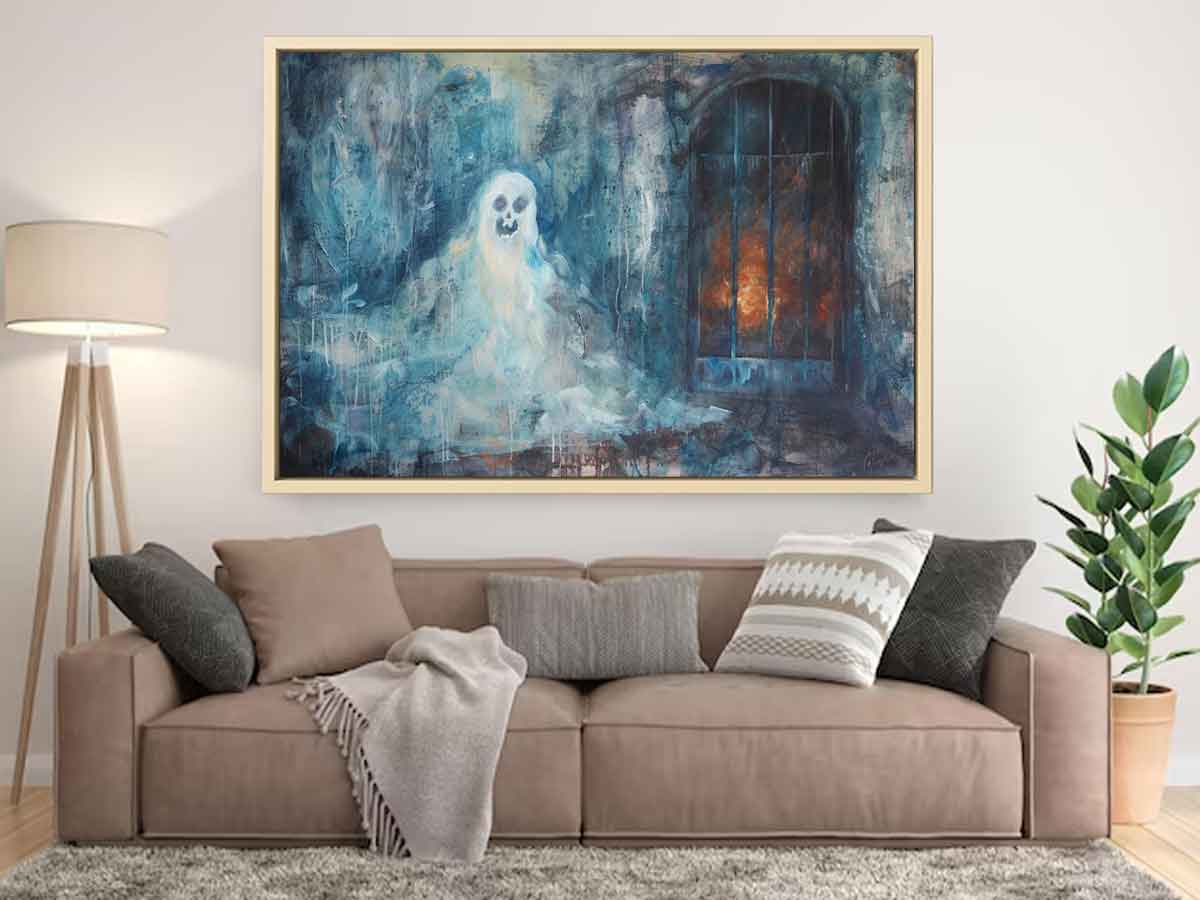 Ghost Canvas Painting-1
