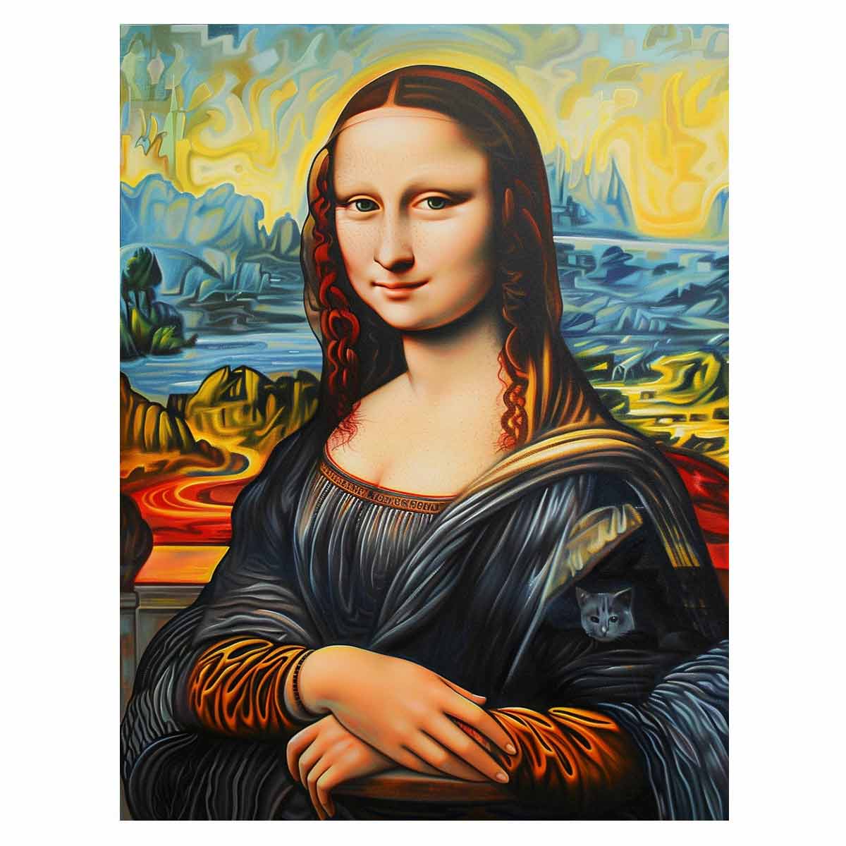 Mona Lisa  Artwork Painting-0