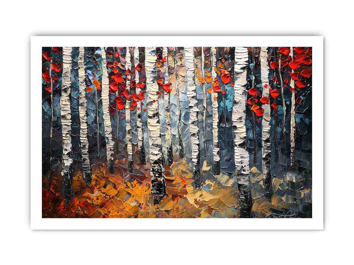 Birch Tree Painting-8