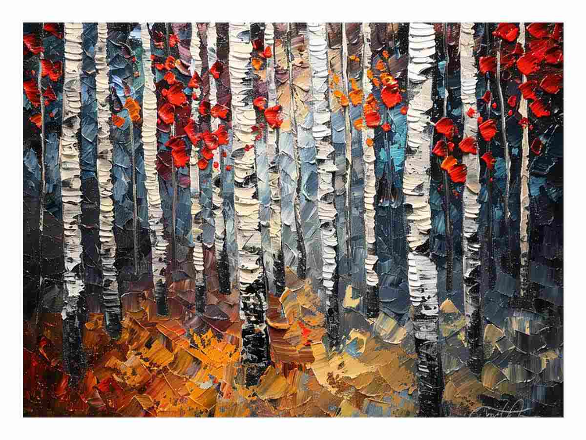 Birch Tree Painting-0