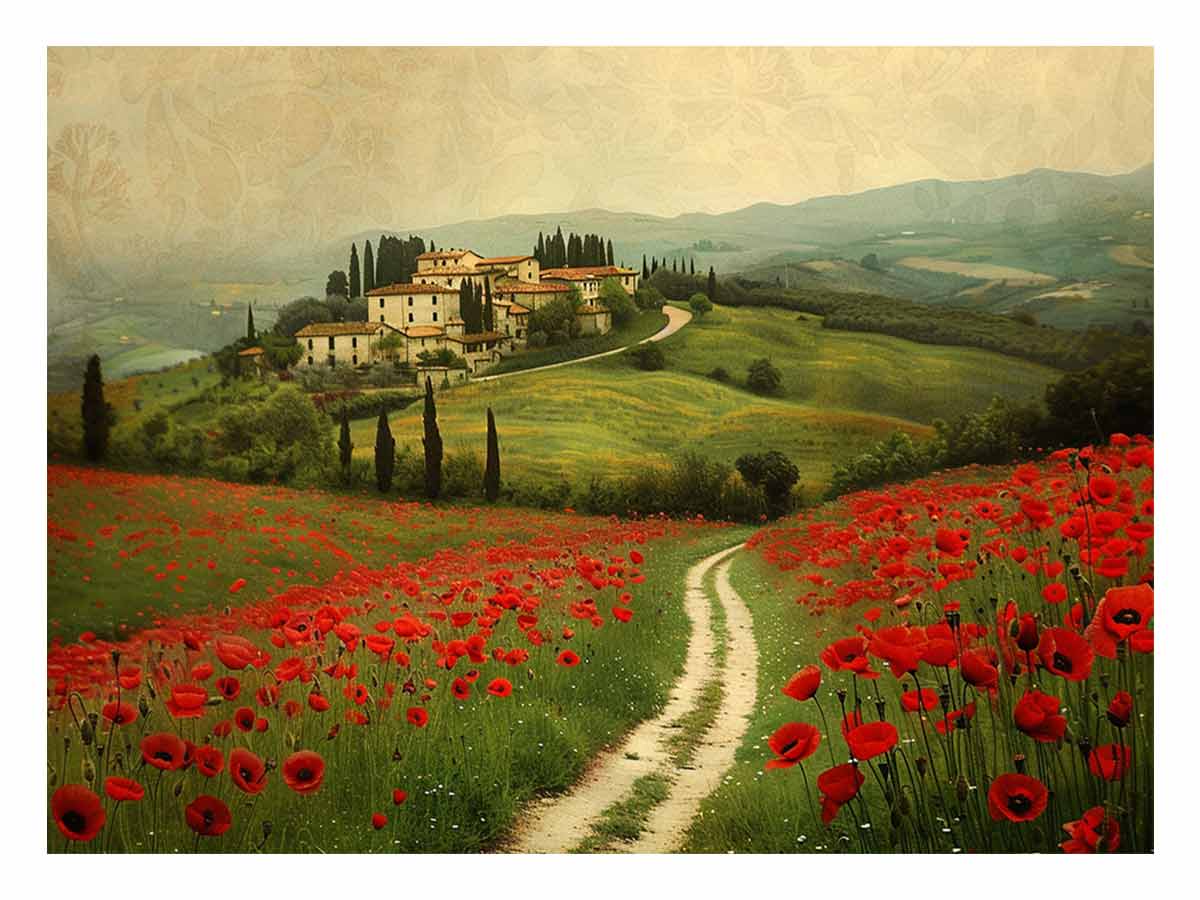 Field of Poppies Canvas Art Print-0