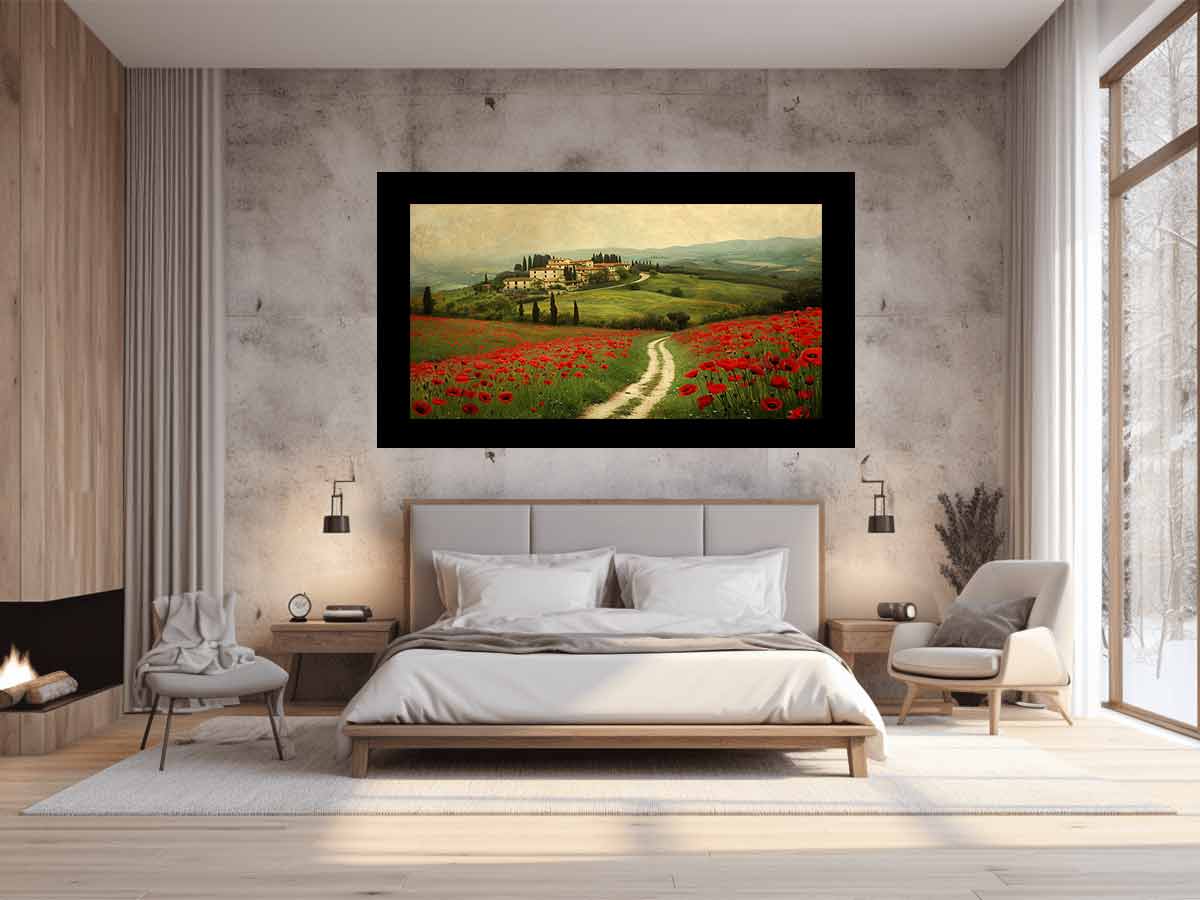 Field of Poppies Canvas Art Print-1