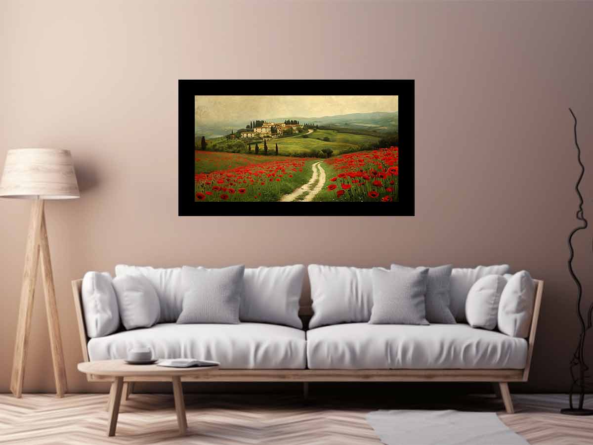 Field of Poppies Canvas Art Print-2