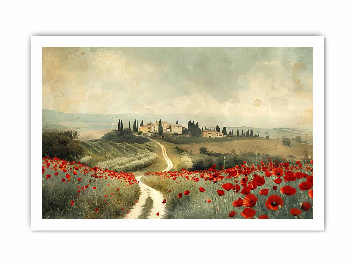 Dream Place Poppy Flower Canvas Artwork-8