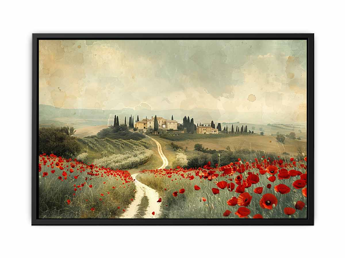 Dream Place Poppy Flower Canvas Artwork-4