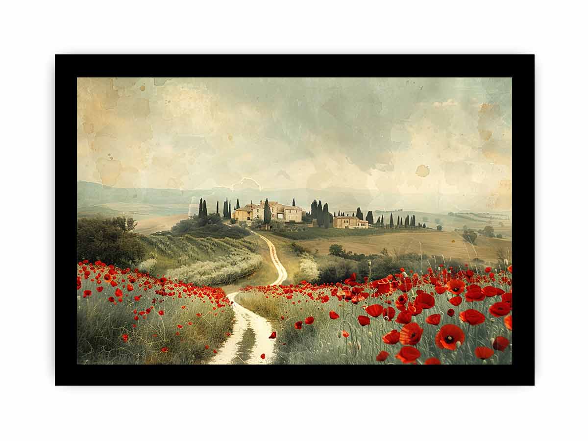 Dream Place Poppy Flower Canvas Artwork-7