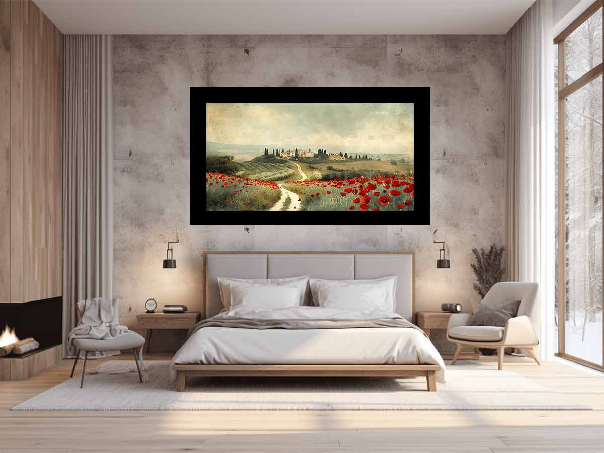 Dream Place Poppy Flower Canvas Artwork-1