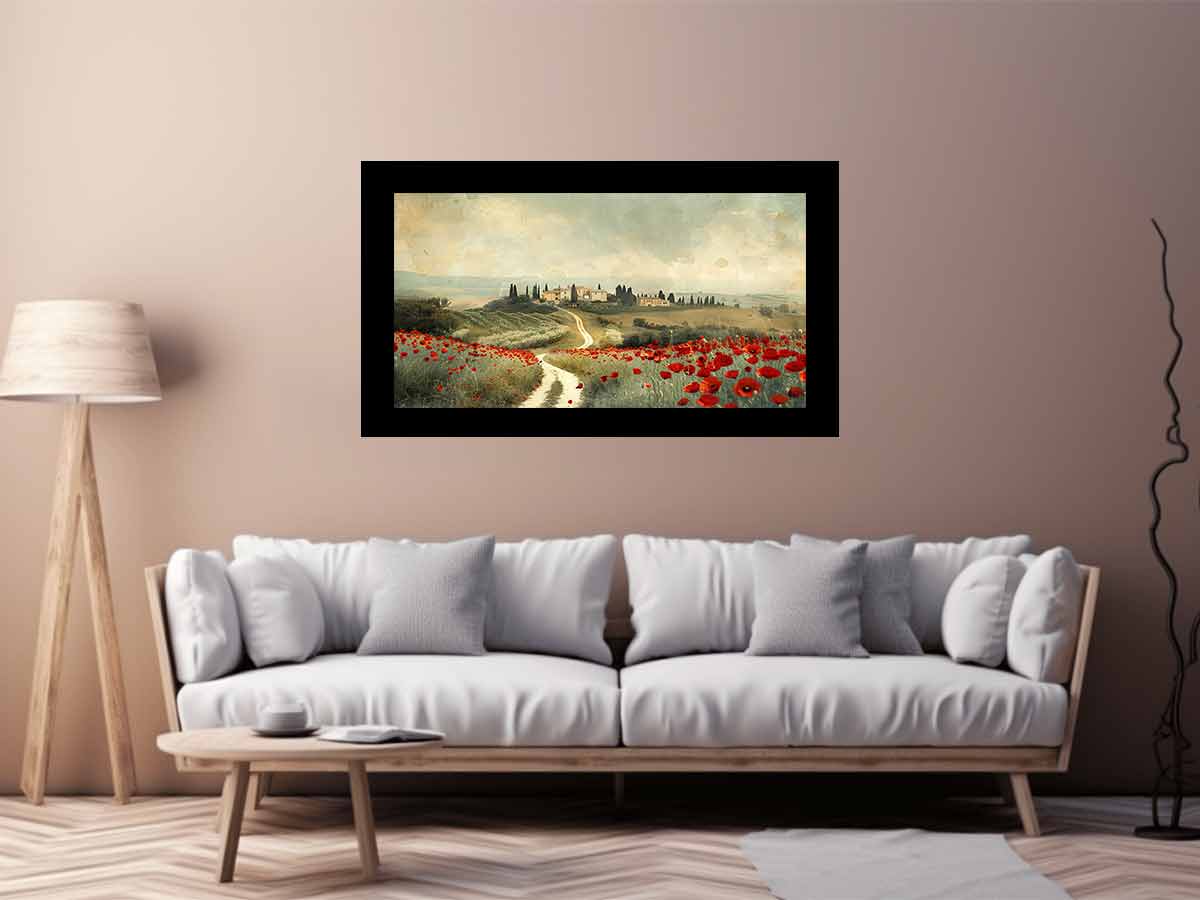Dream Place Poppy Flower Canvas Artwork-2