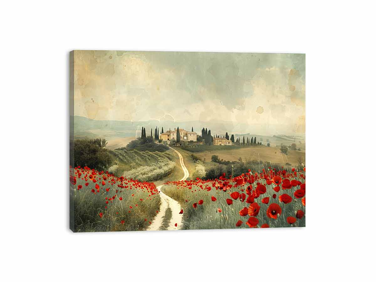 Dream Place Poppy Flower Canvas Artwork-3