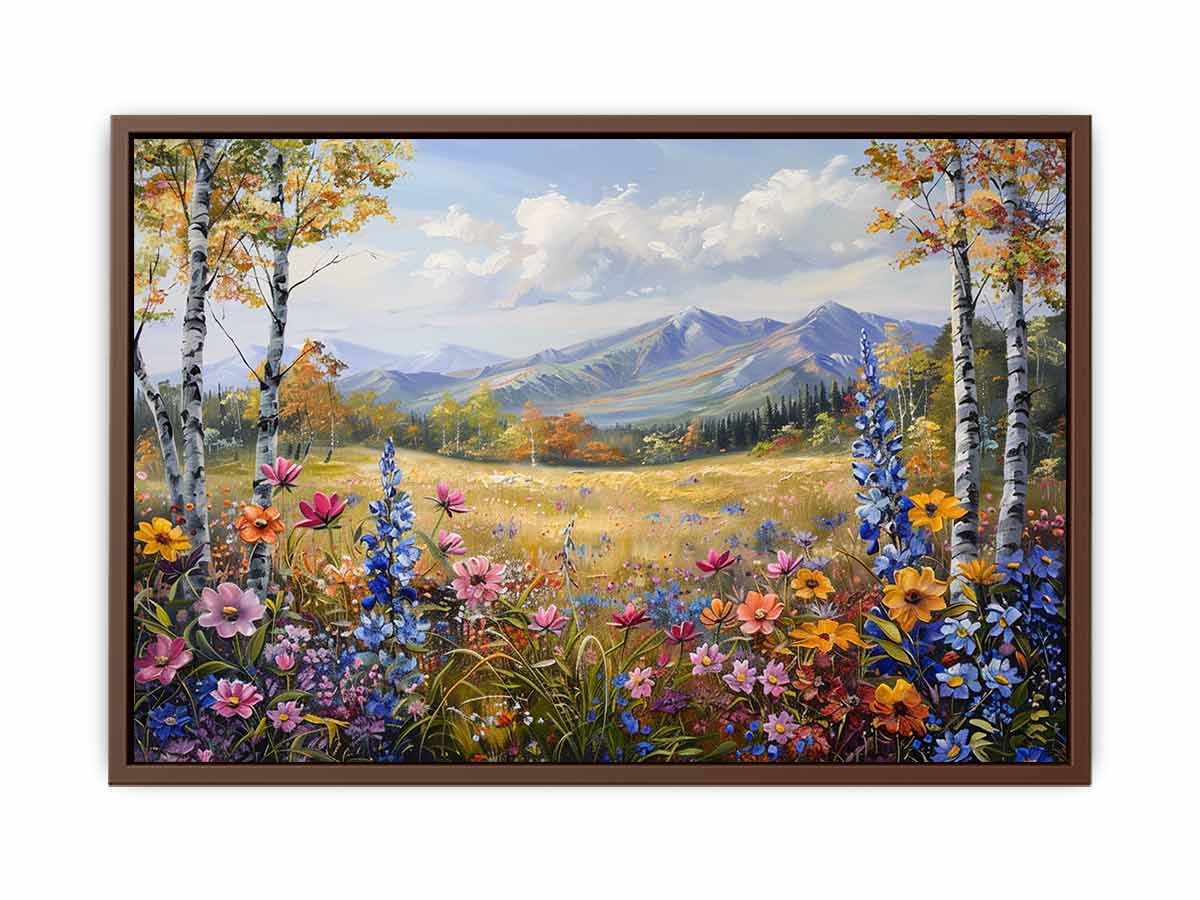 Flowers Landscape Canvas Art Print-6