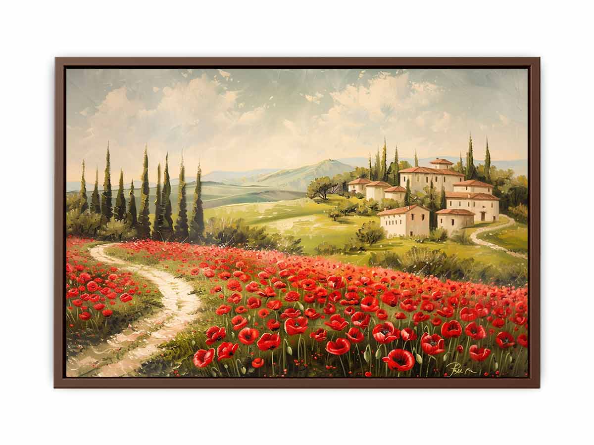 Field of Poppies Canvas Painting-6