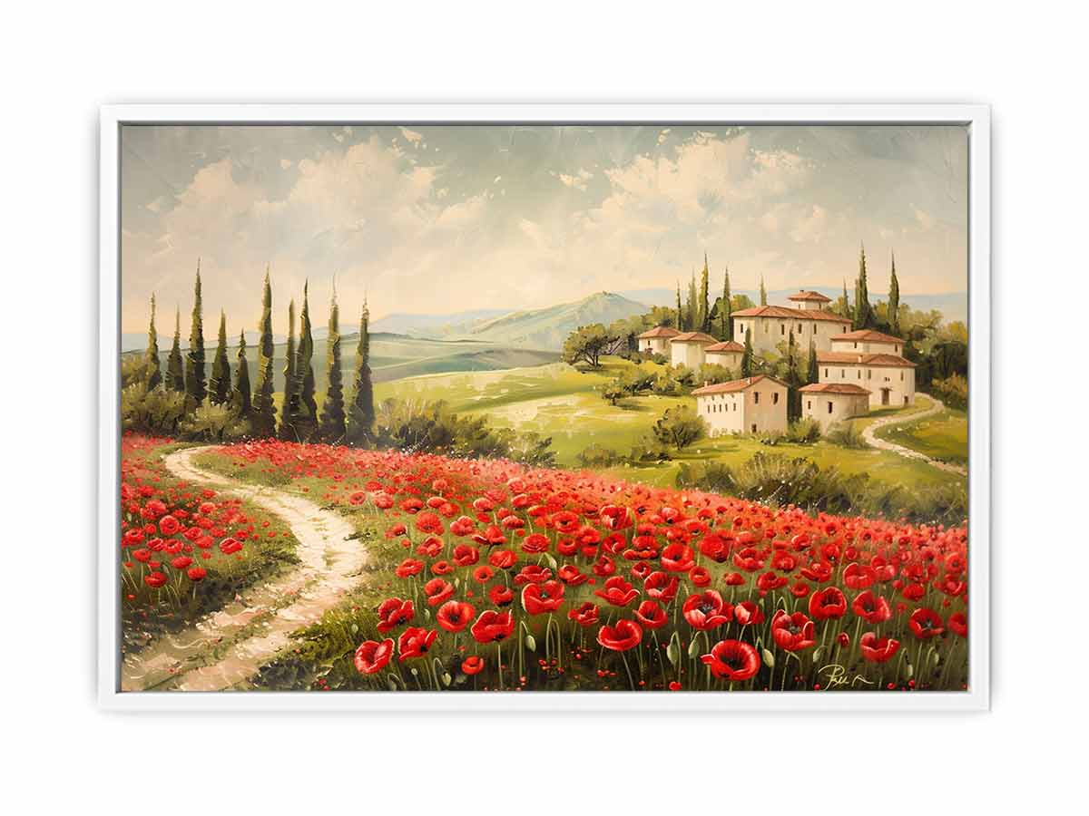 Field of Poppies Canvas Painting-5