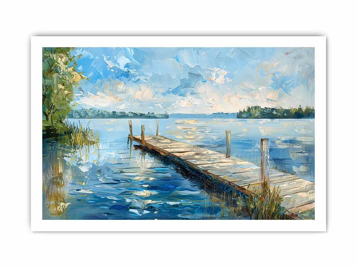 Lake Dockscape Wall Art-8