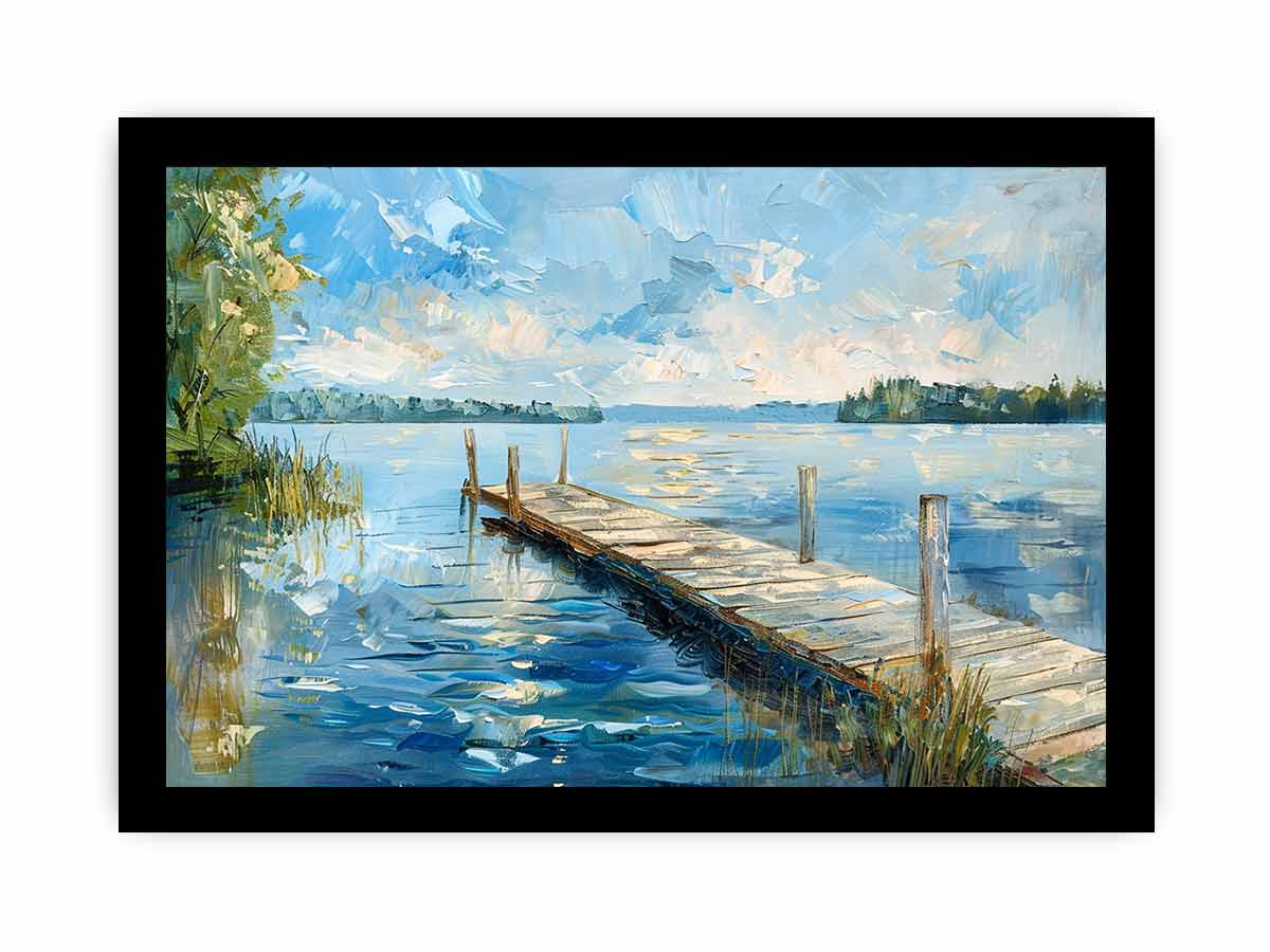 Lake Dockscape Wall Art-7