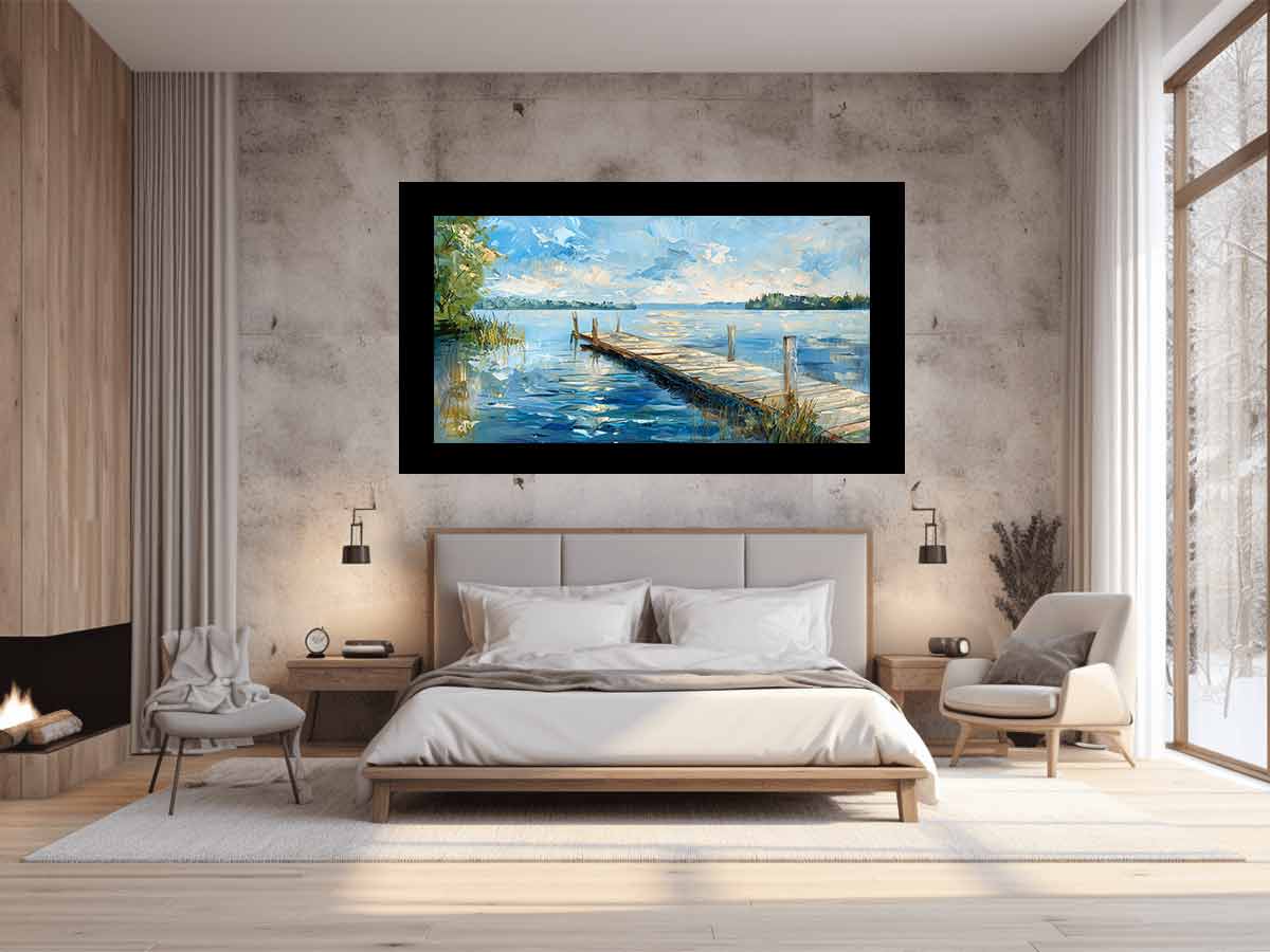 Lake Dockscape Wall Art-1