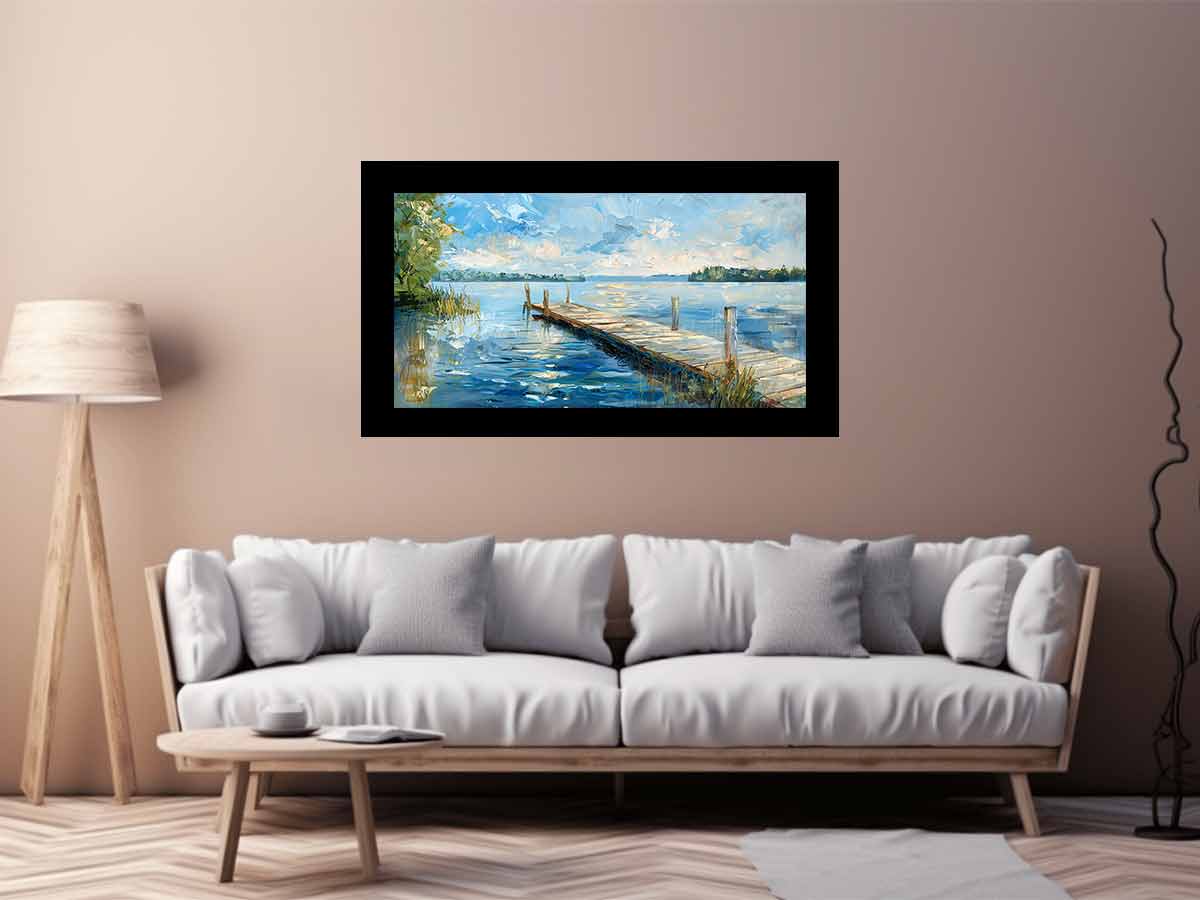 Lake Dockscape Wall Art-2