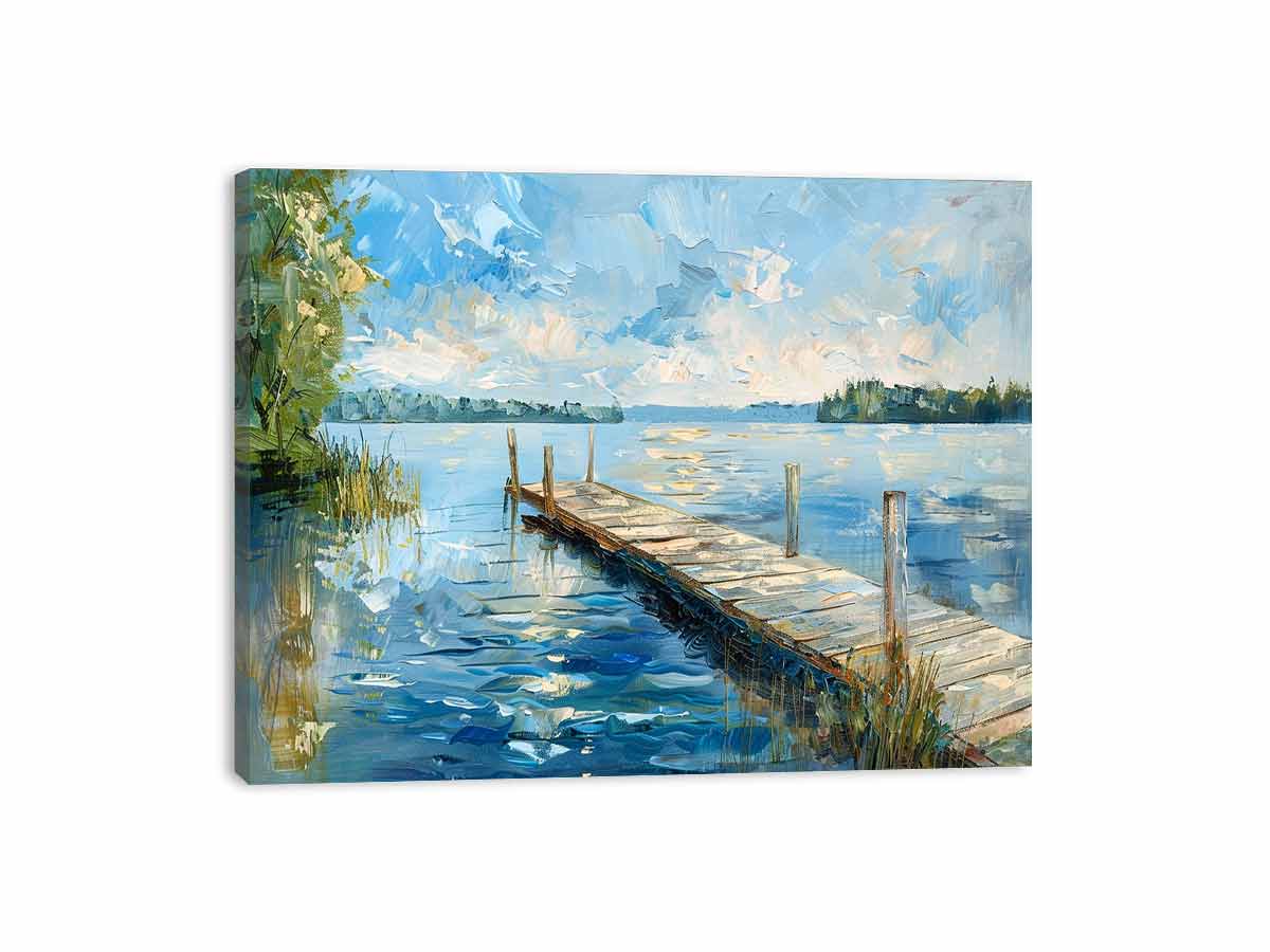 Lake Dockscape Wall Art-3