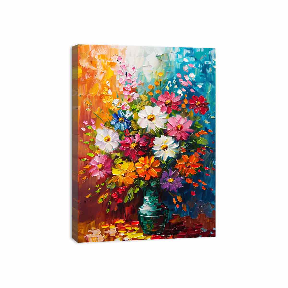 Vase of Flowers Canvas Art Print-3