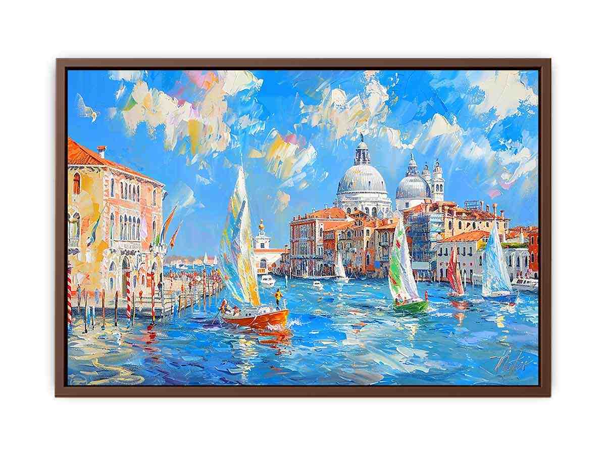 Venice Waterfront Canvas painting-6