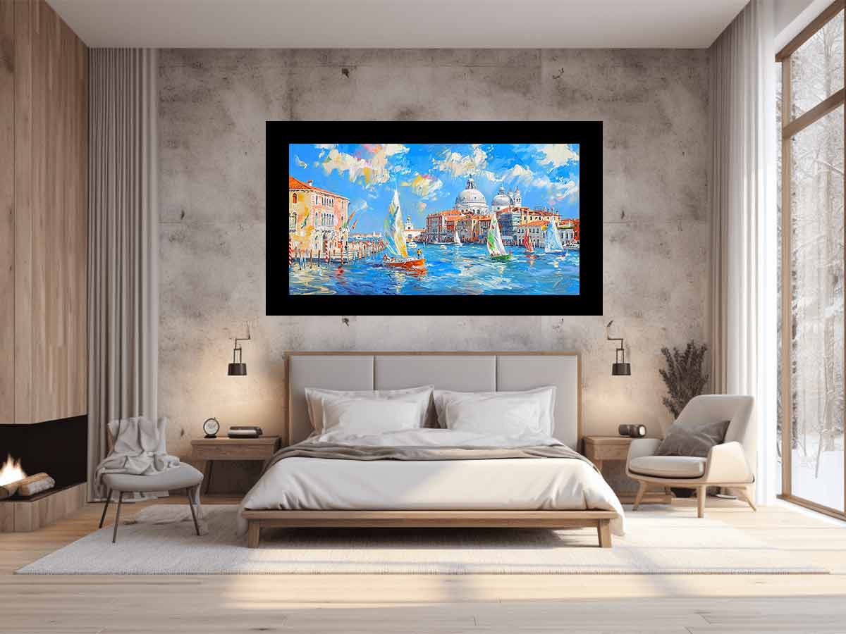 Venice Waterfront Canvas painting-1