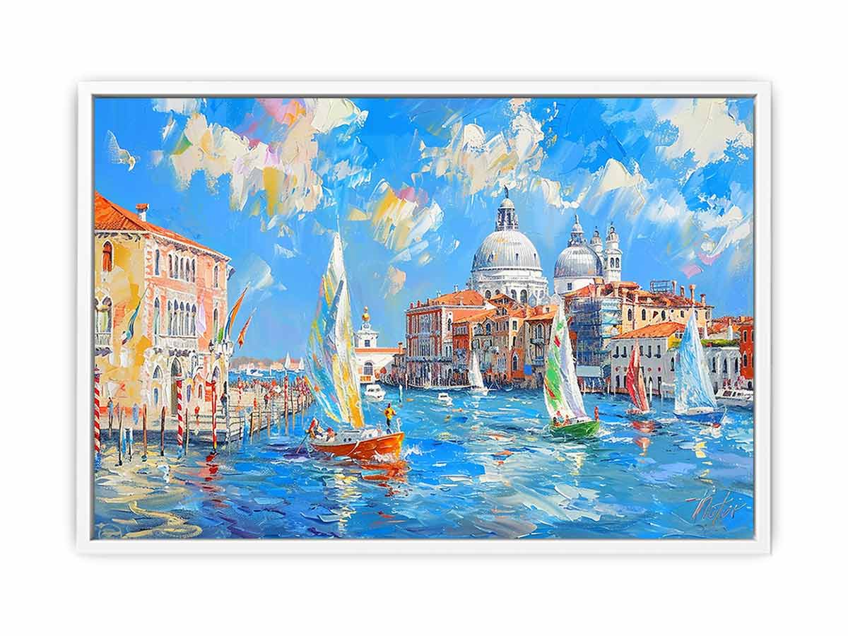 Venice Waterfront Canvas painting-5