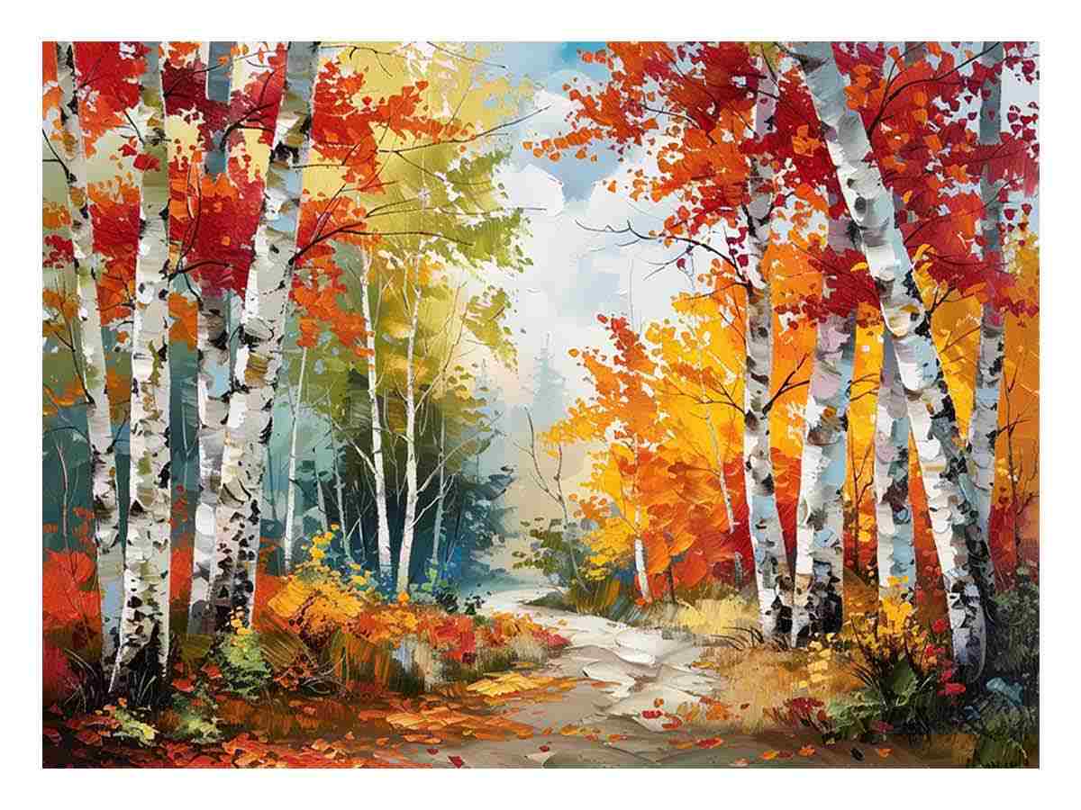 Autumn Forest Canvas Art Print-0