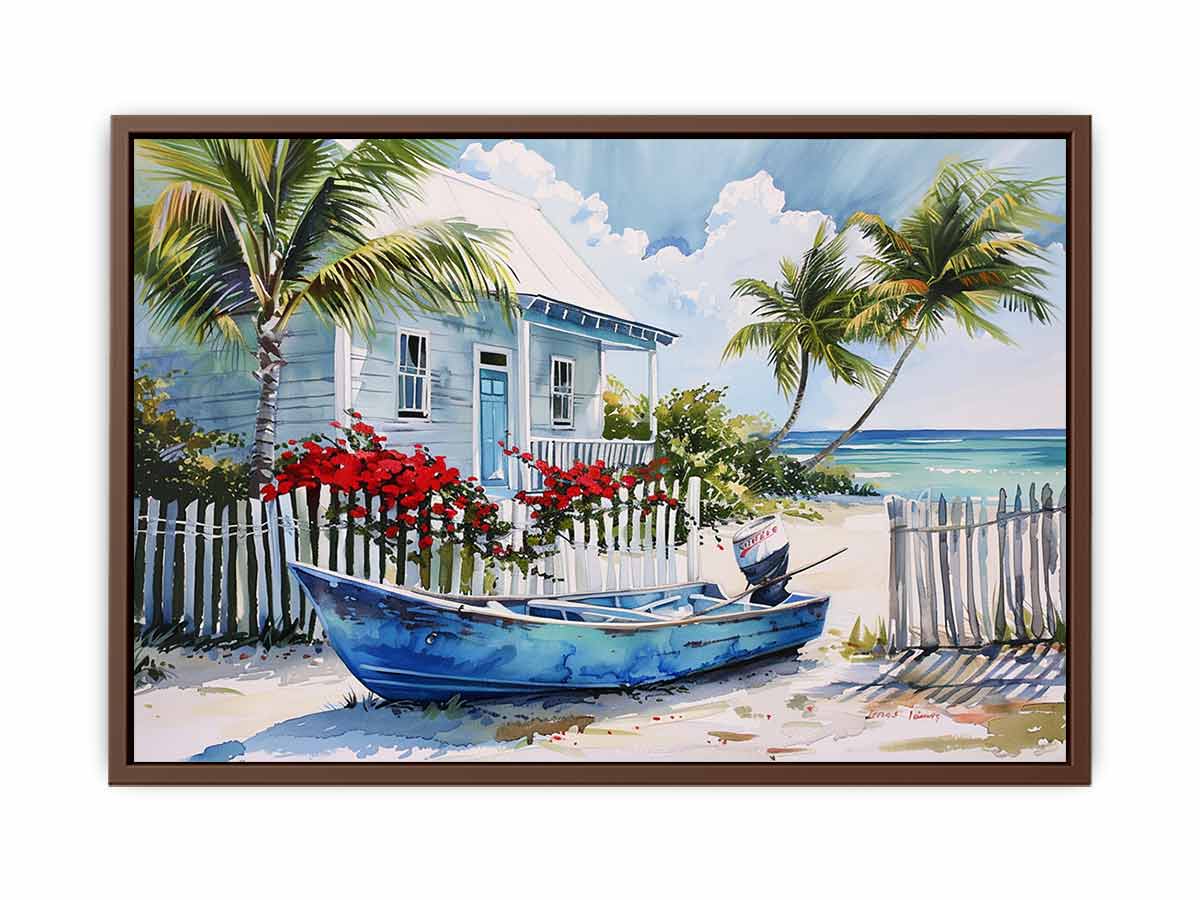 Beach House Canvas Art Print-6