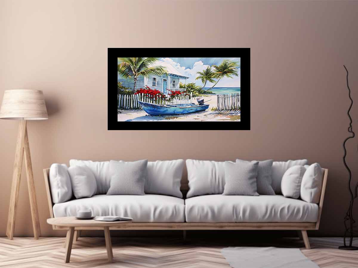 Beach House Canvas Art Print-2