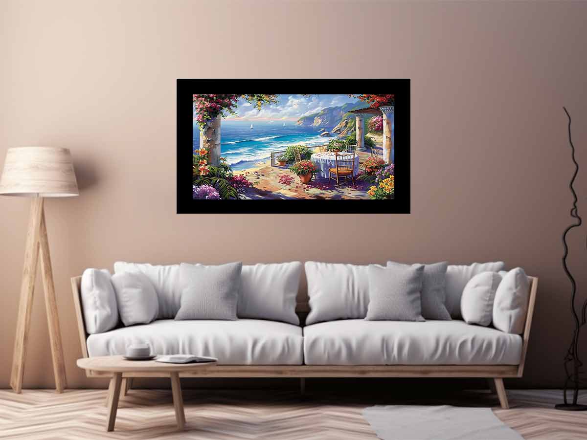 Outdoor Dining Canvas Art Print-2