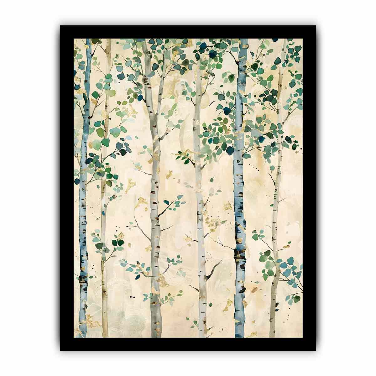 White Birchtrees Canvas Art Print-7
