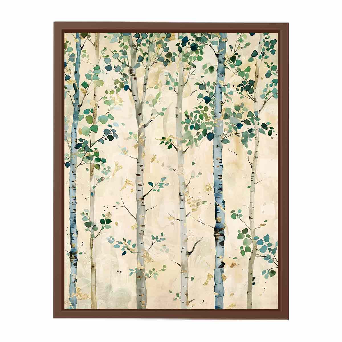 White Birchtrees Canvas Art Print-6