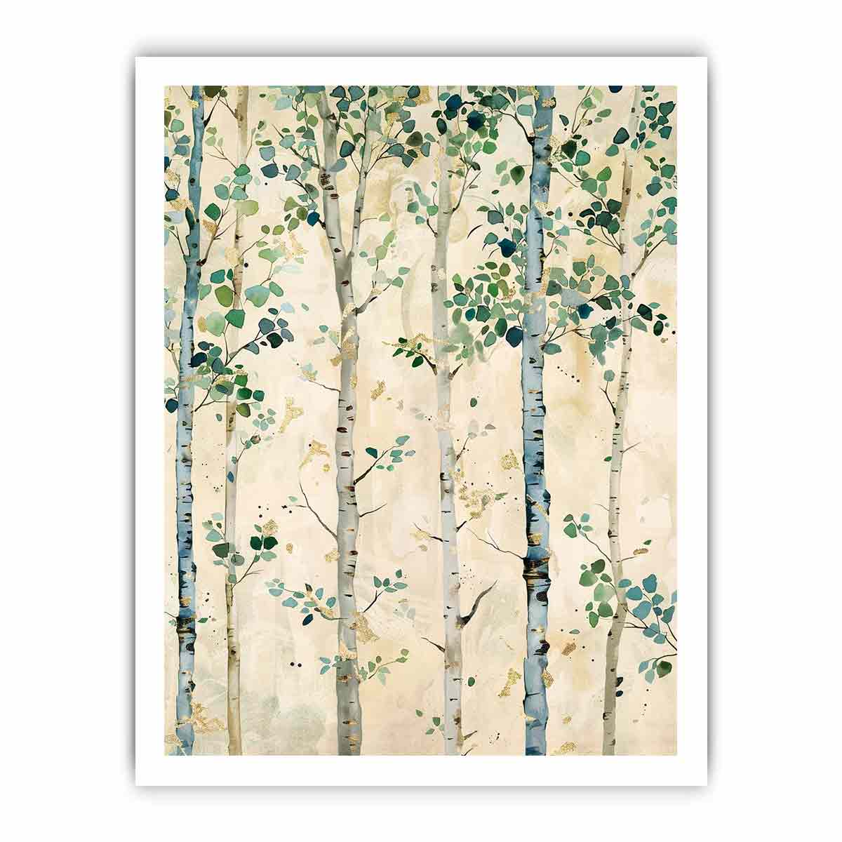 White Birchtrees Canvas Art Print-8