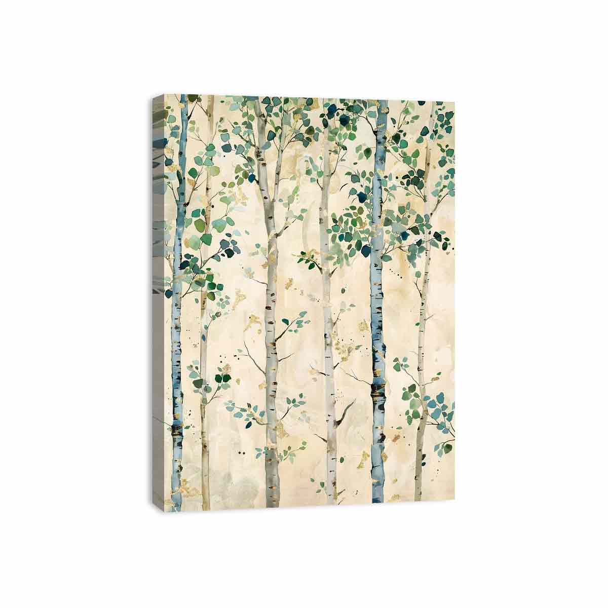 White Birchtrees Canvas Art Print-3