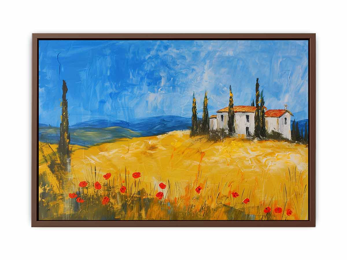 Hillside House Canvas Art Print-6