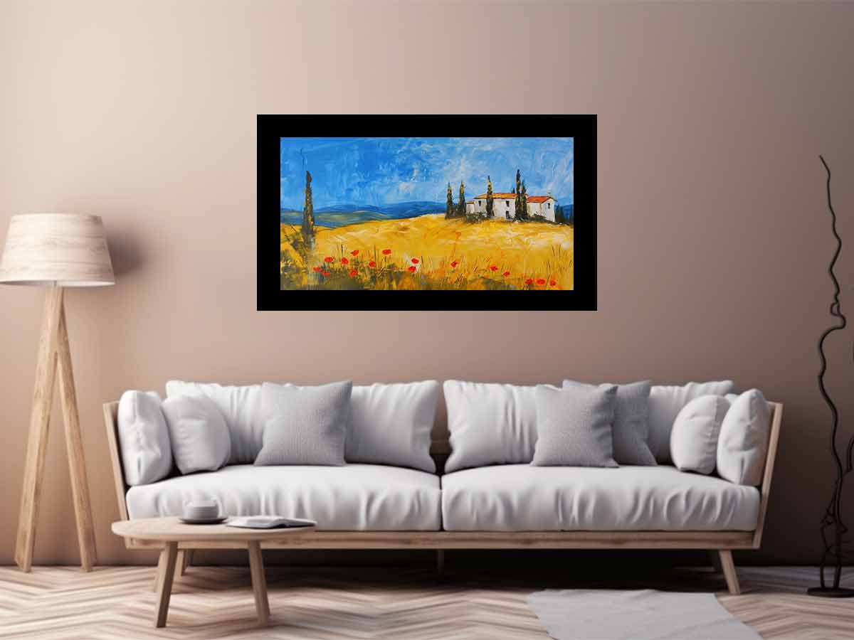 Hillside House Canvas Art Print-2