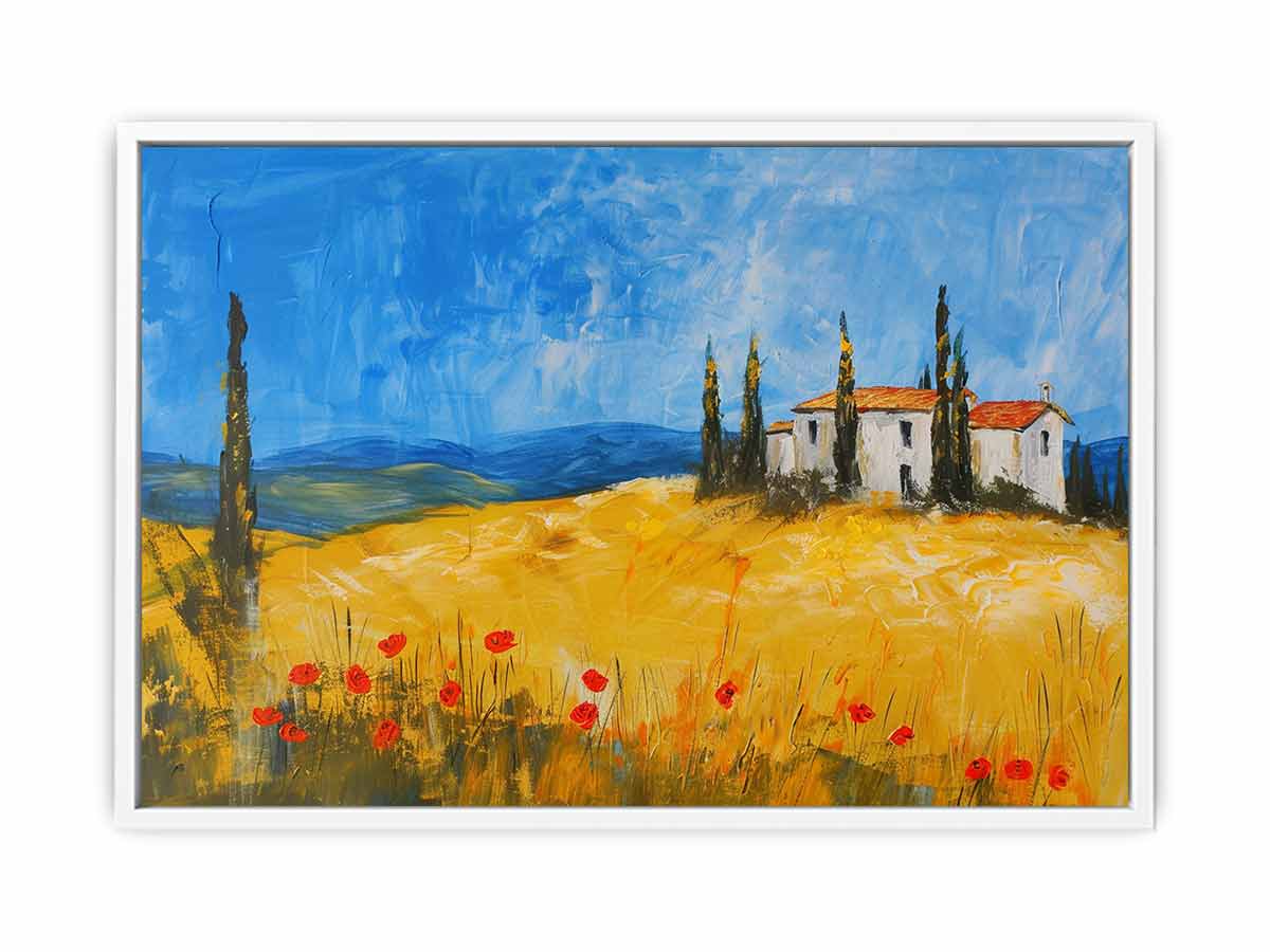Hillside House Canvas Art Print-5