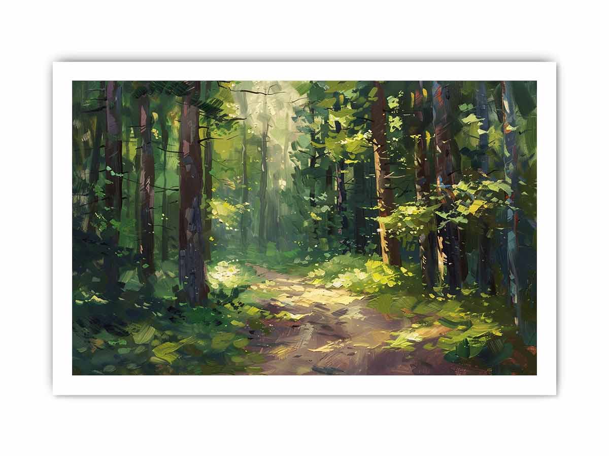 Forest Path Wall Art painting-8